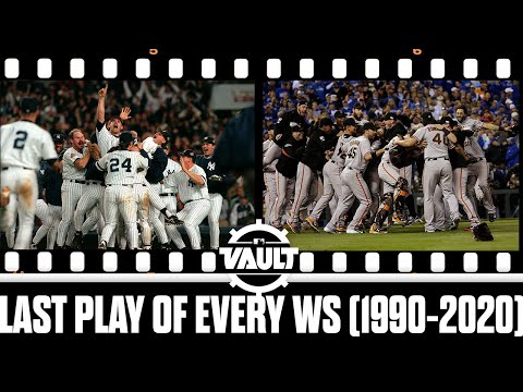 EVERY final play from the World Series from 1990-2020!