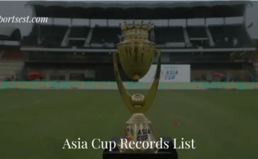 Asia Cup Records List