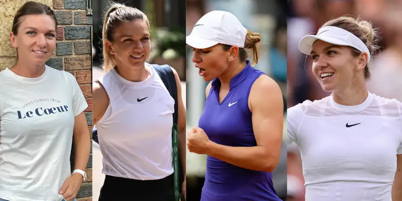 Simona Halep with big breast