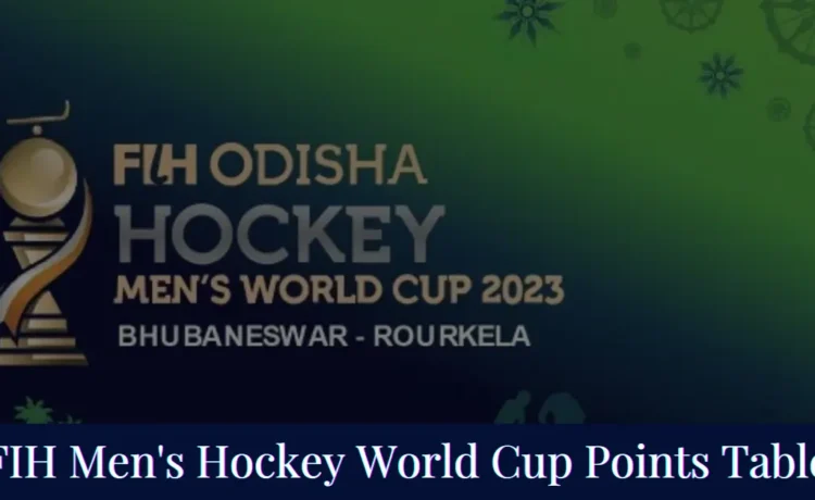 FIH Men's Hockey World Cup 2023 Points Table