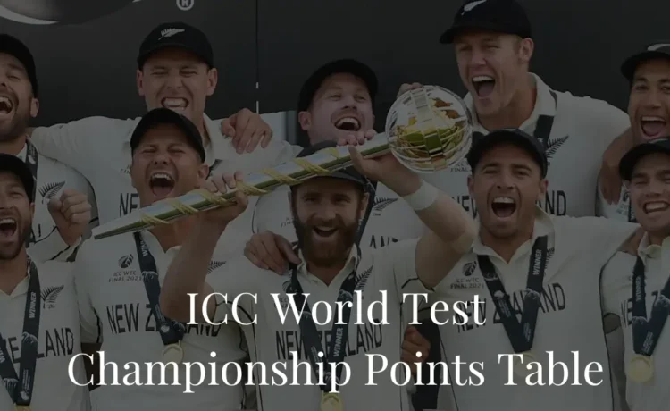 ICC World Test Championship Points Table 2023