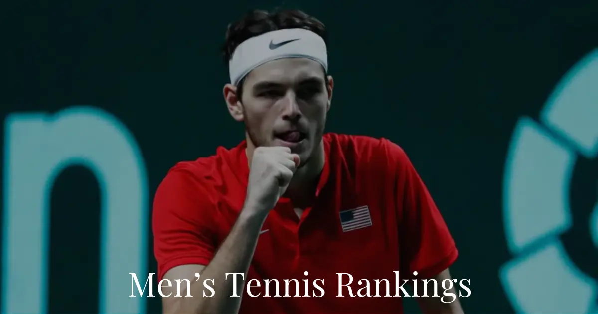 ATP Singles Men's Tennis Rankings 2024 Sportsest