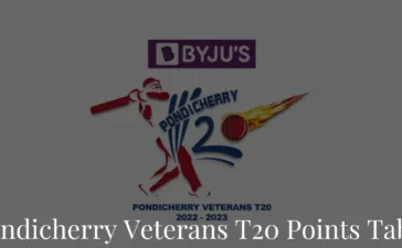 Pondicherry Veterans T20 Points Table