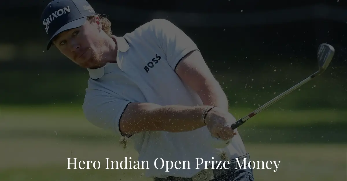 Hero Indian Open Prize Money