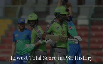 Lowest total Score in the PSL