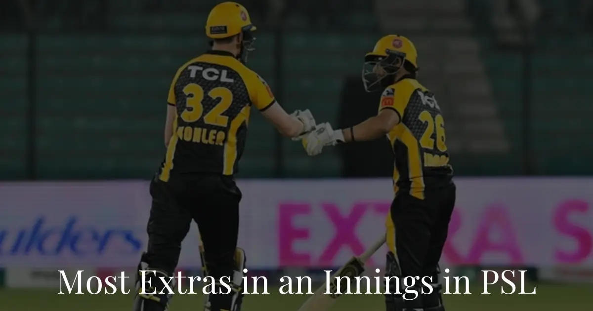 Most Extras in an Innings in PSL