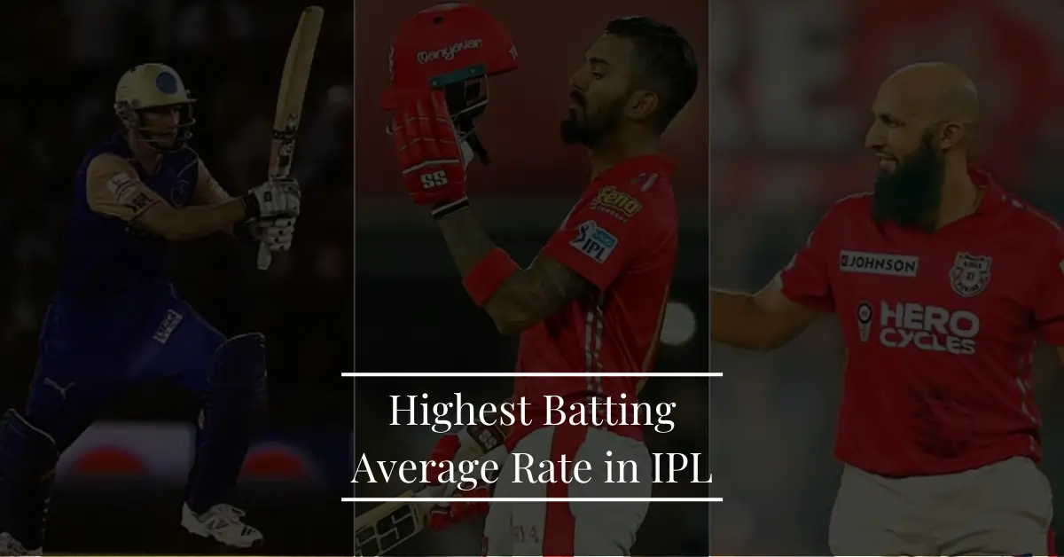 Highest Batting Average in IPL