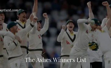 The Ashes Winners List