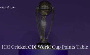 ICC ODI Cricket World Cup 2023 Points Table